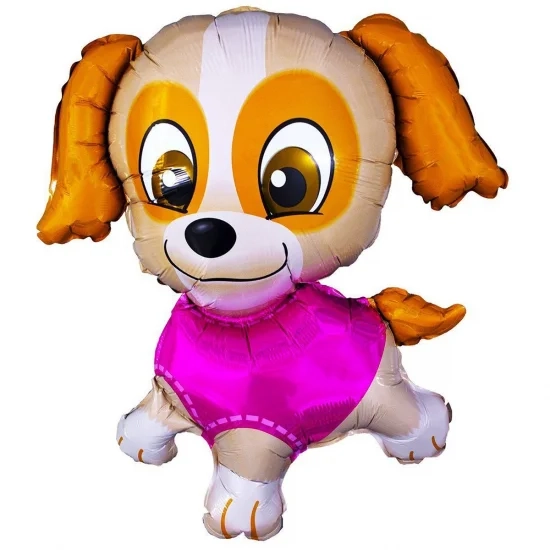 Фольгована фігура Щеня в рожевому
