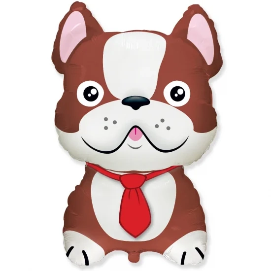 Фольгована фігура Бульдог коричневий