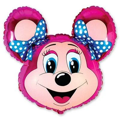 Фольгована фігура Лоллі маус малинова
