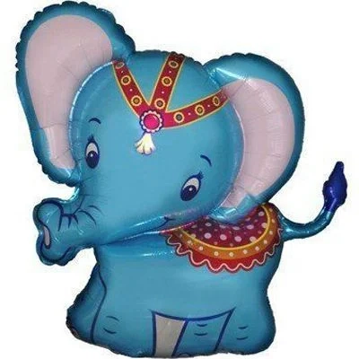 Фольгована фігура Слоник блакитний