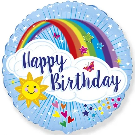 Фольгована кулька HB Райдужне небо