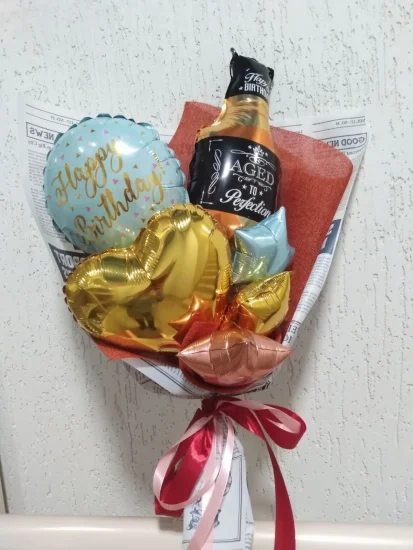 Букет Happy birthday віскі