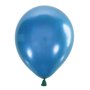 Латексна гелієва кулька Металік синій Blue 022
