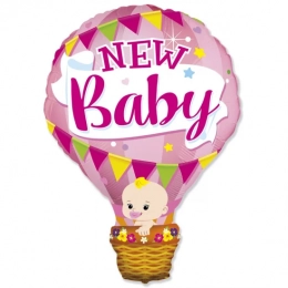 Фольгована фігура Повітряна куля з дівчинкою