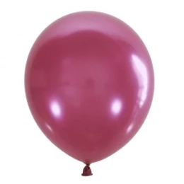 Латексна гелієва кулька Металік рожевий PINK 027