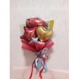 Букет Happy birthday тачки