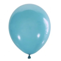 Латексна гелієва кулька Металік аква синій AQUA BLUE 039
