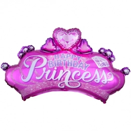 Фольгована фігура Корона принцеси з камінням