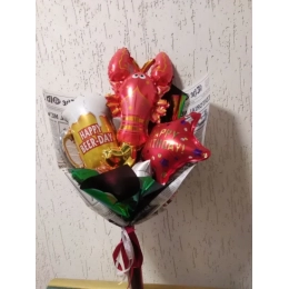 Букет Happy birthday пиво з раком