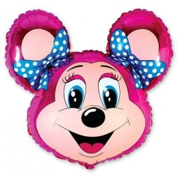 Фольгована фігура Лоллі маус малинова