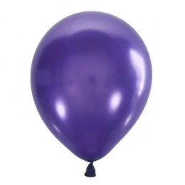 Латексна гелієва кулька Металік фіолетовий PURPLE 023