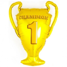 Фольгована фігура Кубок чемпіона золотистий