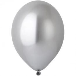 Латексна кулька хром сріблястий Glossy Silver