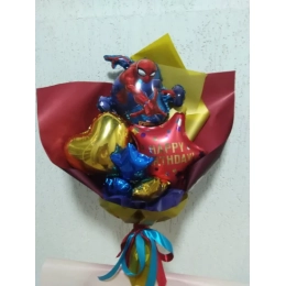 Букет Happy birthday спайдермен
