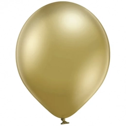 Латексна кулька хром золотистий Glossy Gold