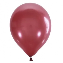 Латексна гелієва кулька Металік червоний Cherry Red